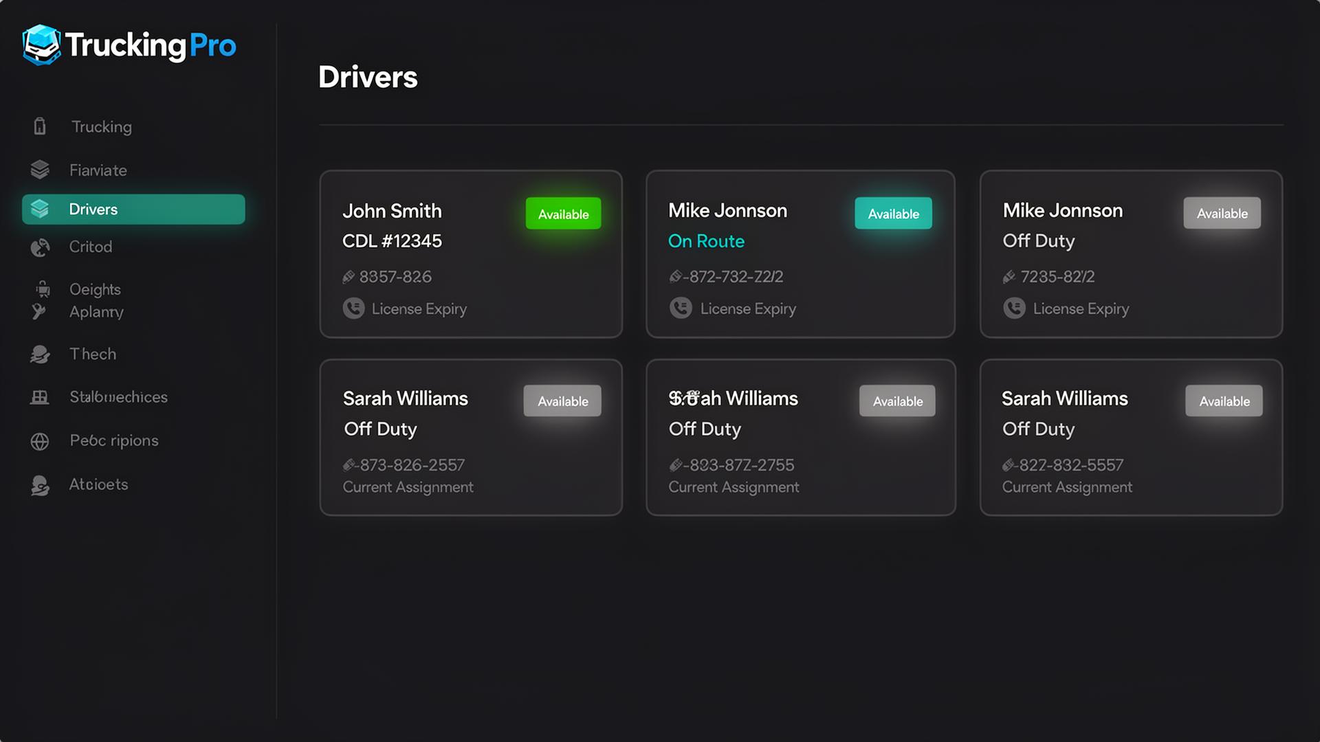 Driver compliance and document expiry tracking